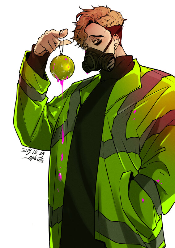 Man Holding Ornament