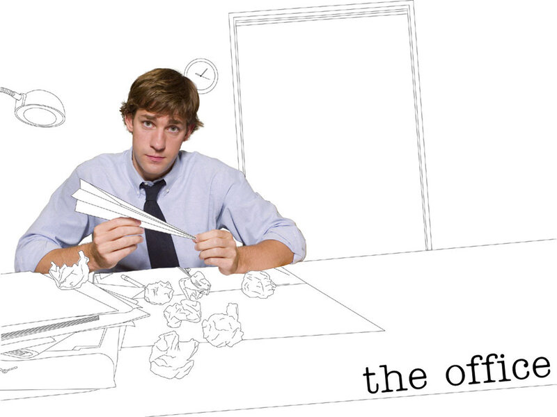 Man Holding Paper Airplane — White