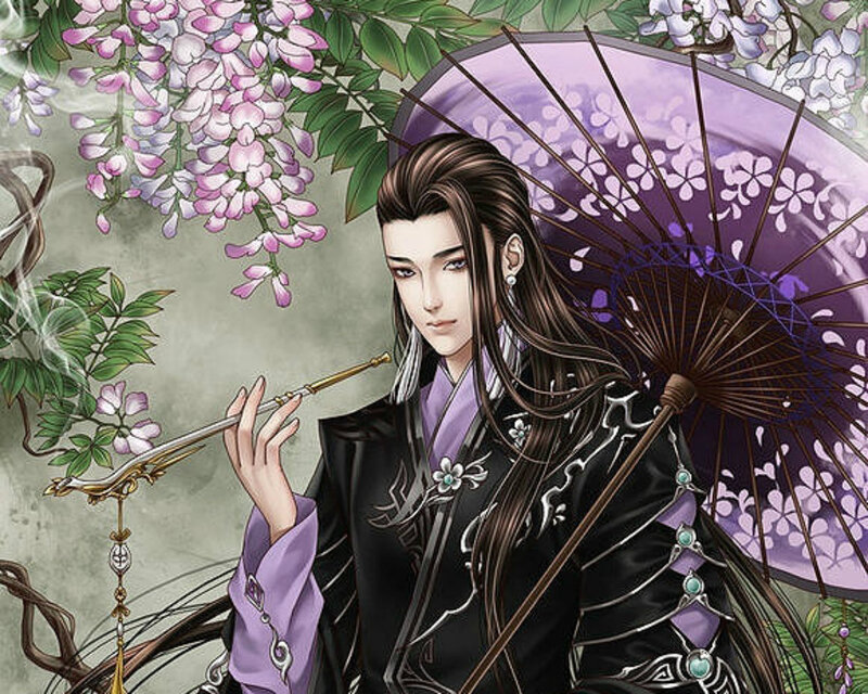 Man Holding Parasol