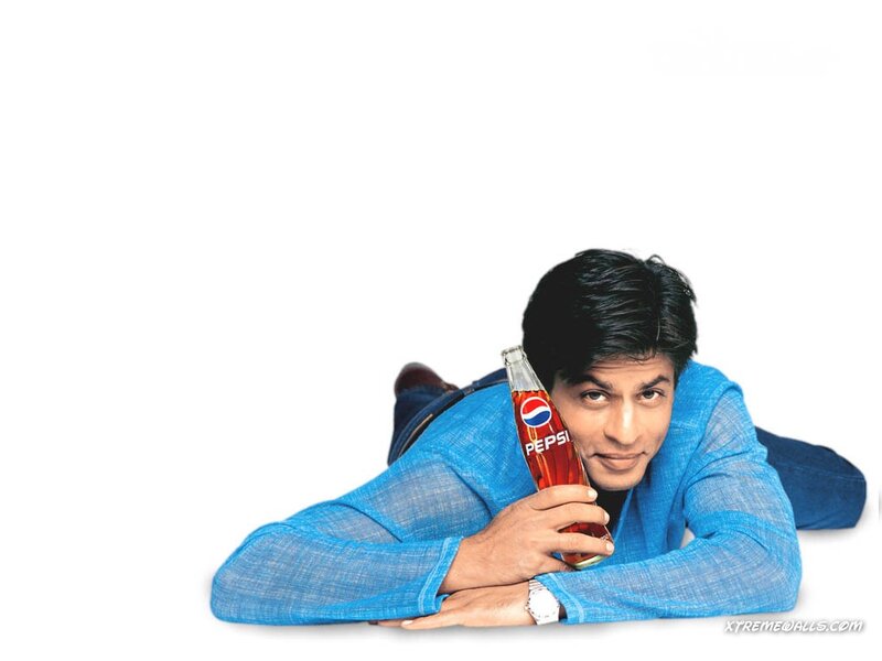 Man Holding Pepsi Bottle — Blue