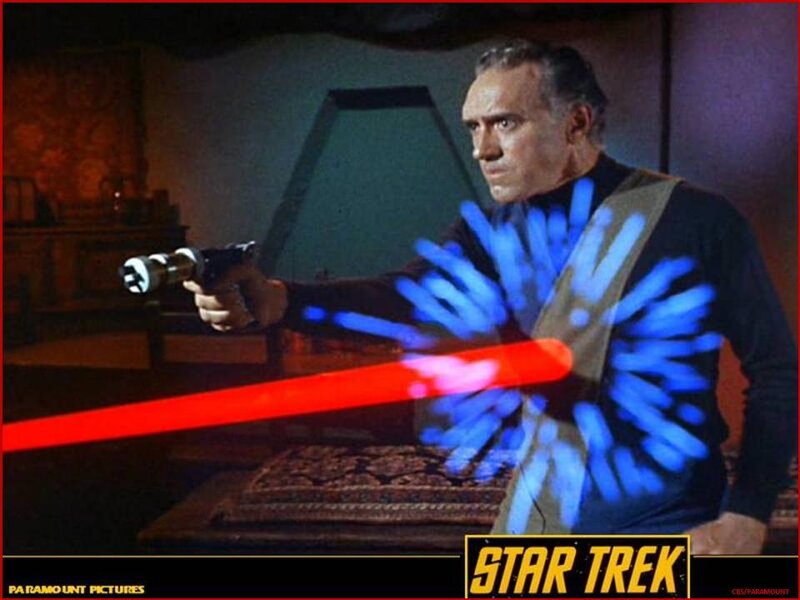Man Holding Phaser