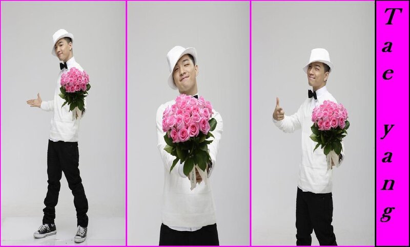 man holding pink roses