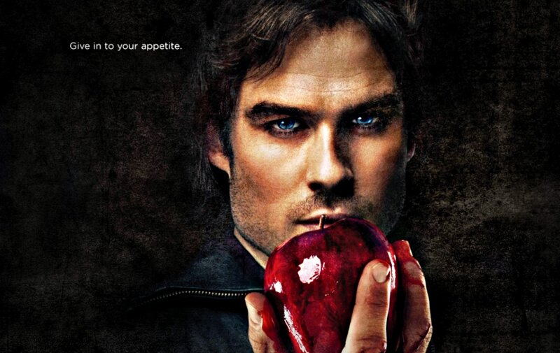 Man Holding Red Apple — Dark, Intense