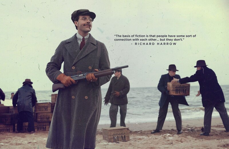 Man Holding Rifle on Beach