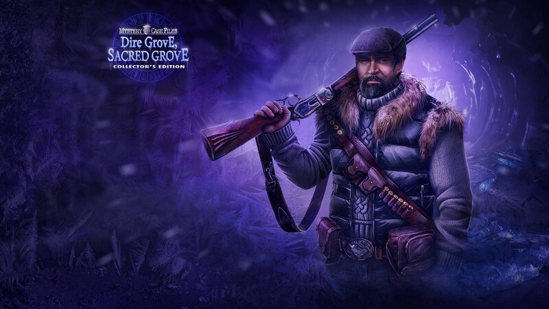 Man Holding Rifle — Purple