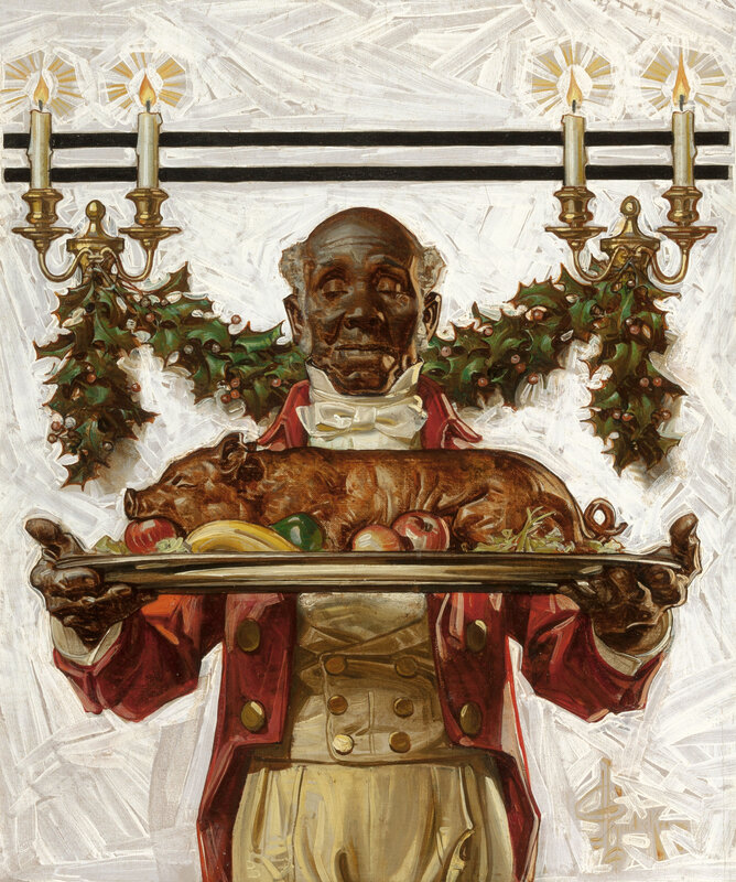 Man Holding Roasted Pig
