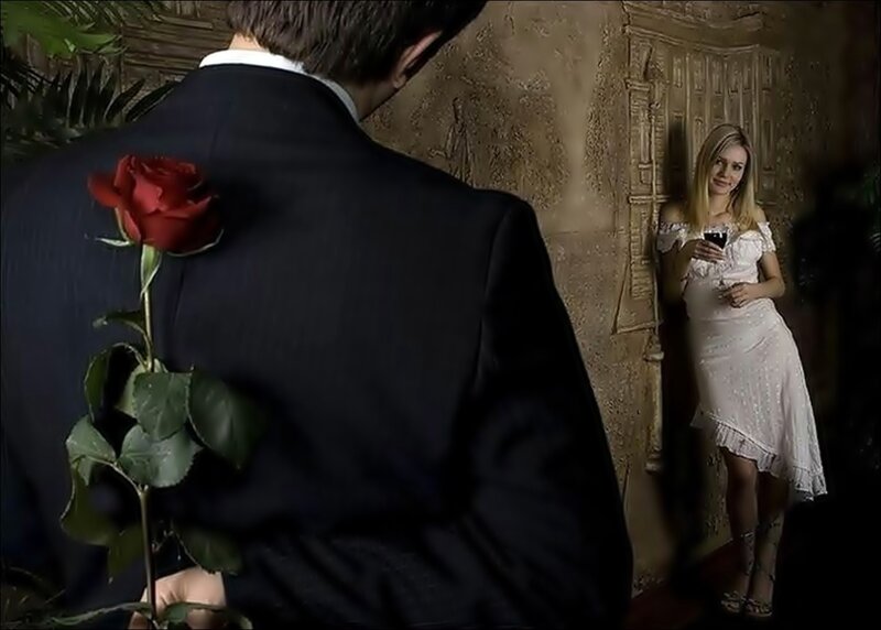 Man Holding Rose
