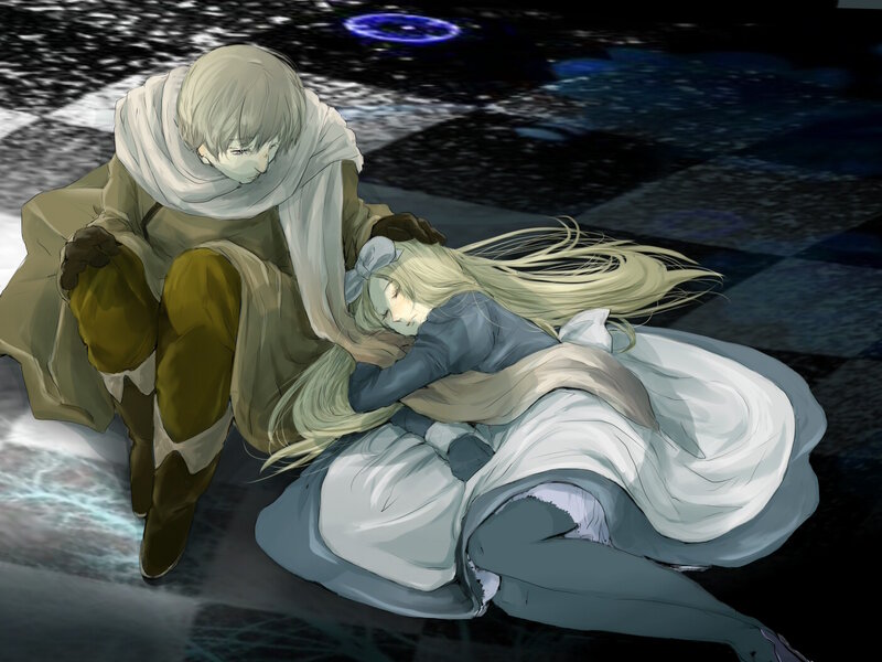 Man Holding Sleeping Woman