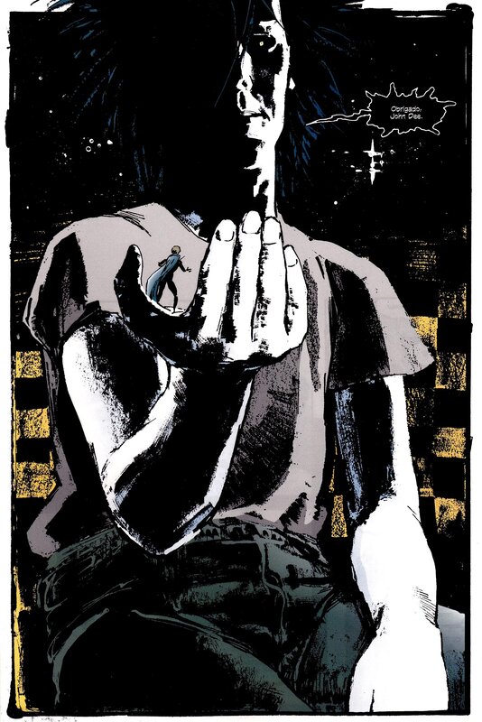 Man Holding Small Figure