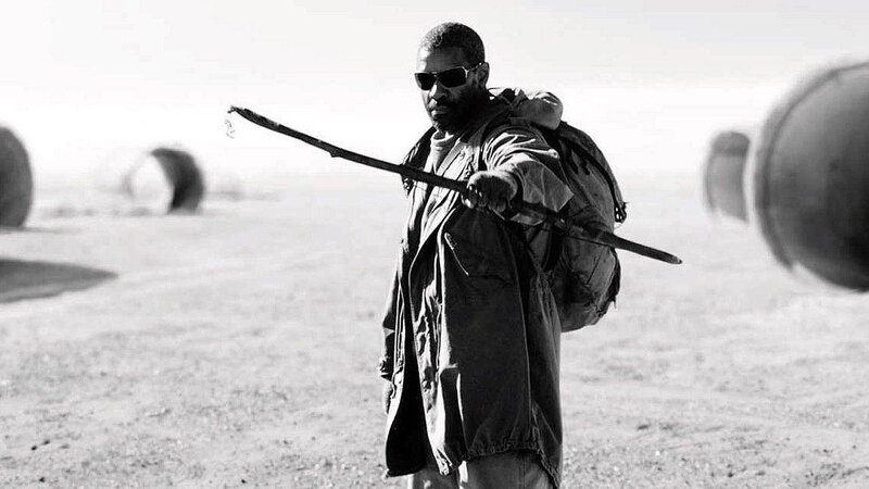 Man Holding Stick — Black