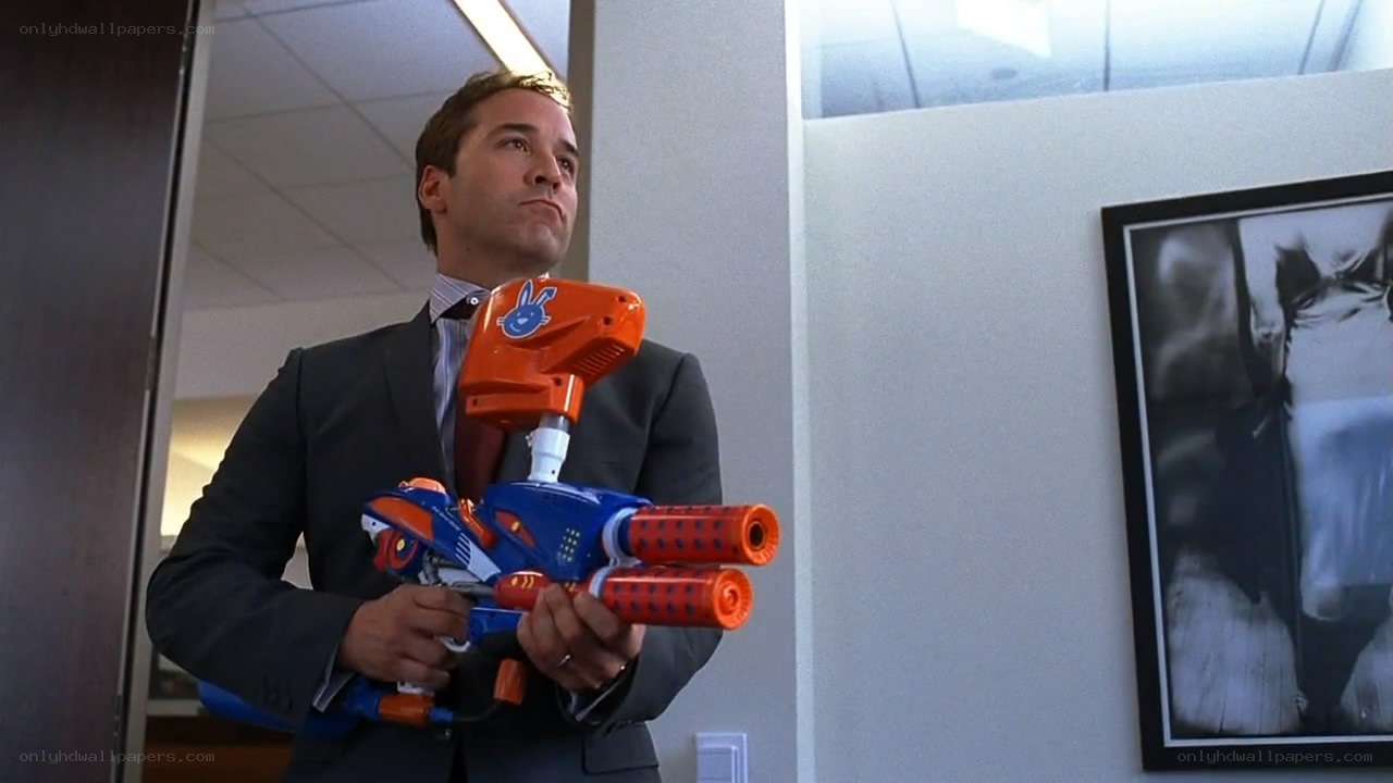man holding toy gun