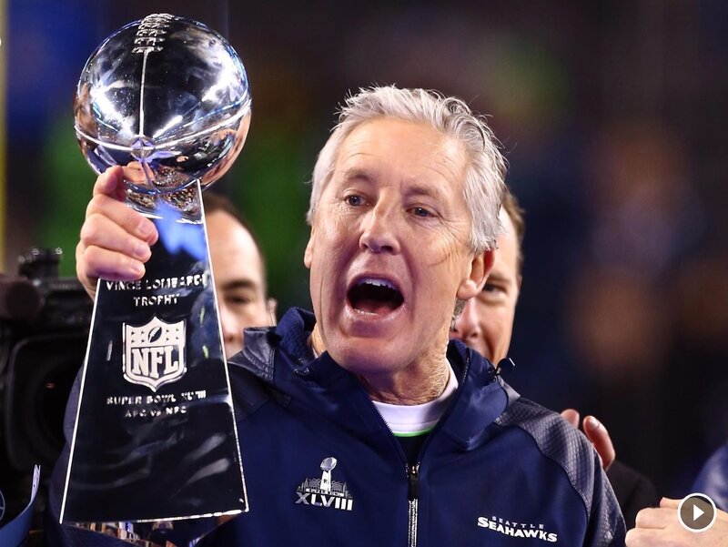 Man Holding Trophy — Blue, Celebratory, Night, Photograph