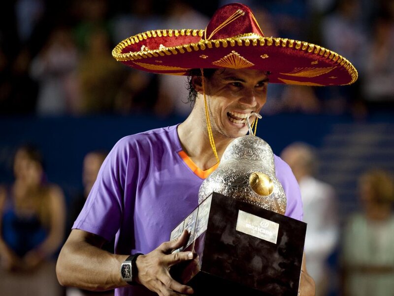 Man Holding Trophy — Purple