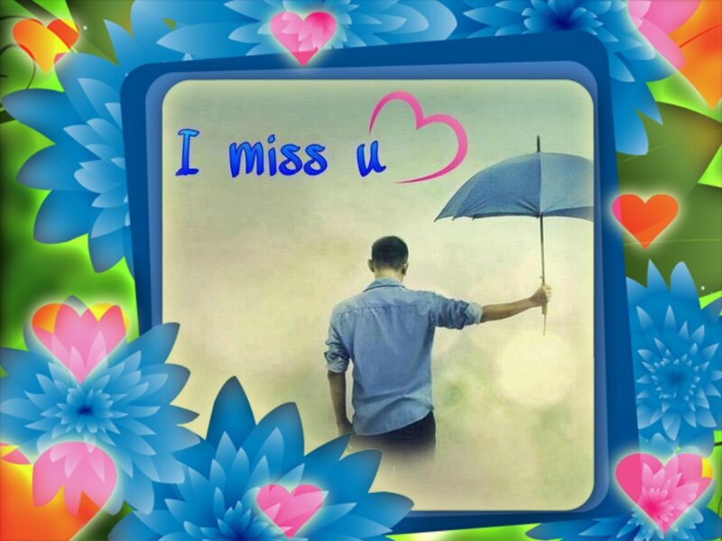 Man Holding Umbrella — Blue, Sentimental