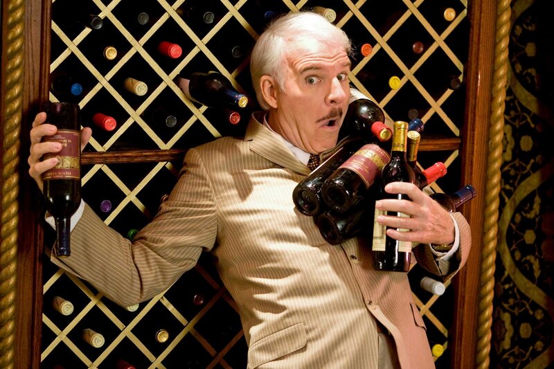 Man holding wine bottles