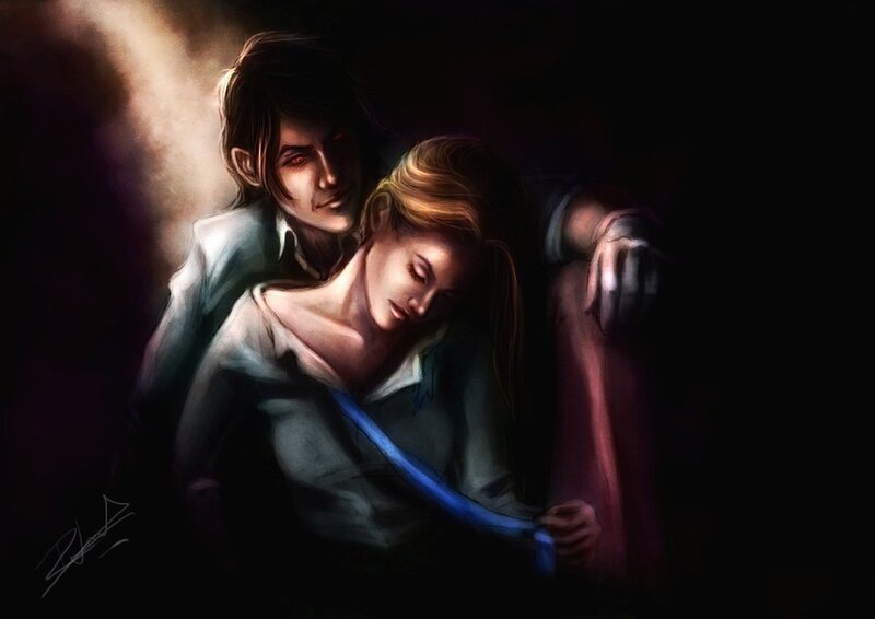 Man Holding Woman — Black, Dramatic, Night