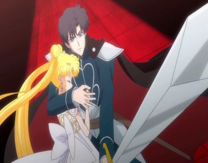 Man Holding Woman — Red, Dramatic