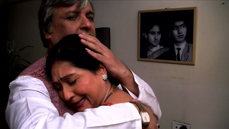 Man Hugging Woman — White