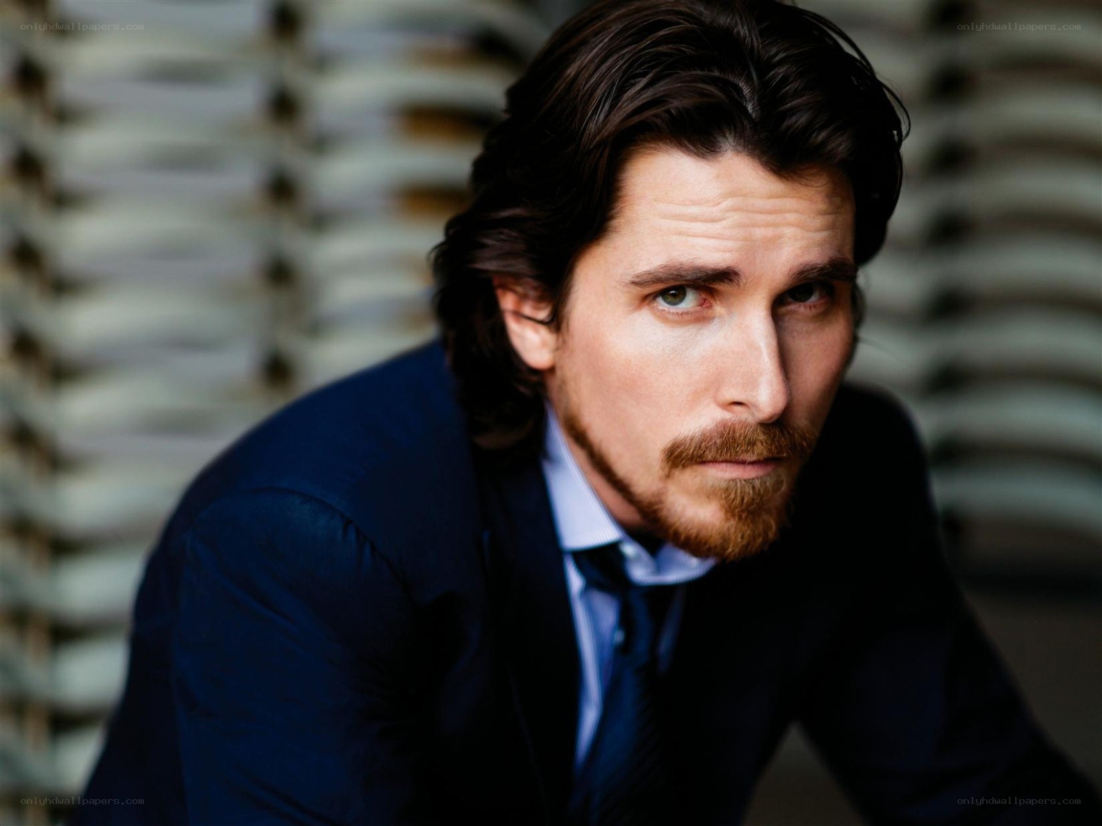 man in a blue suit