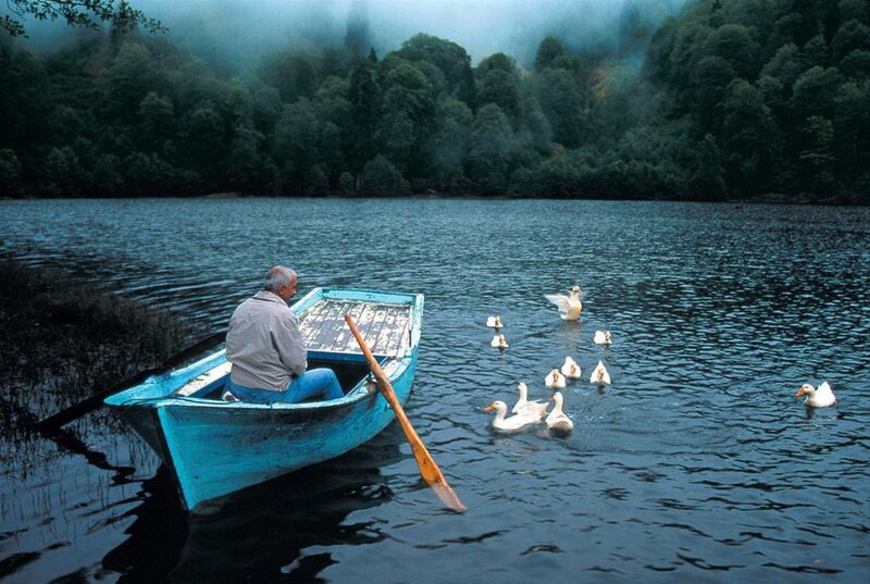 Man in a Boat — Blue