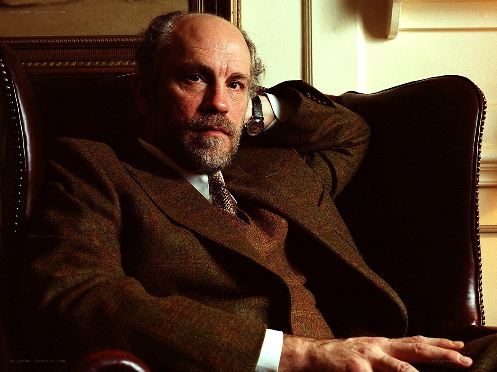 Man in a brown suit