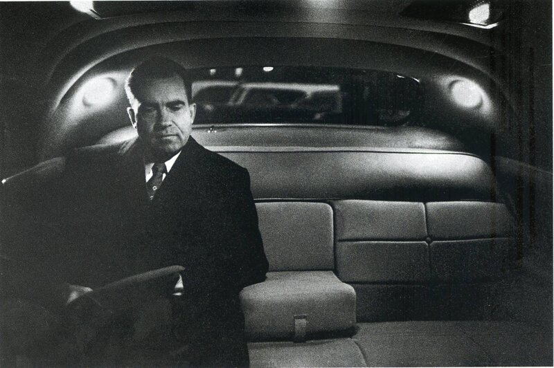 Man in a car interior