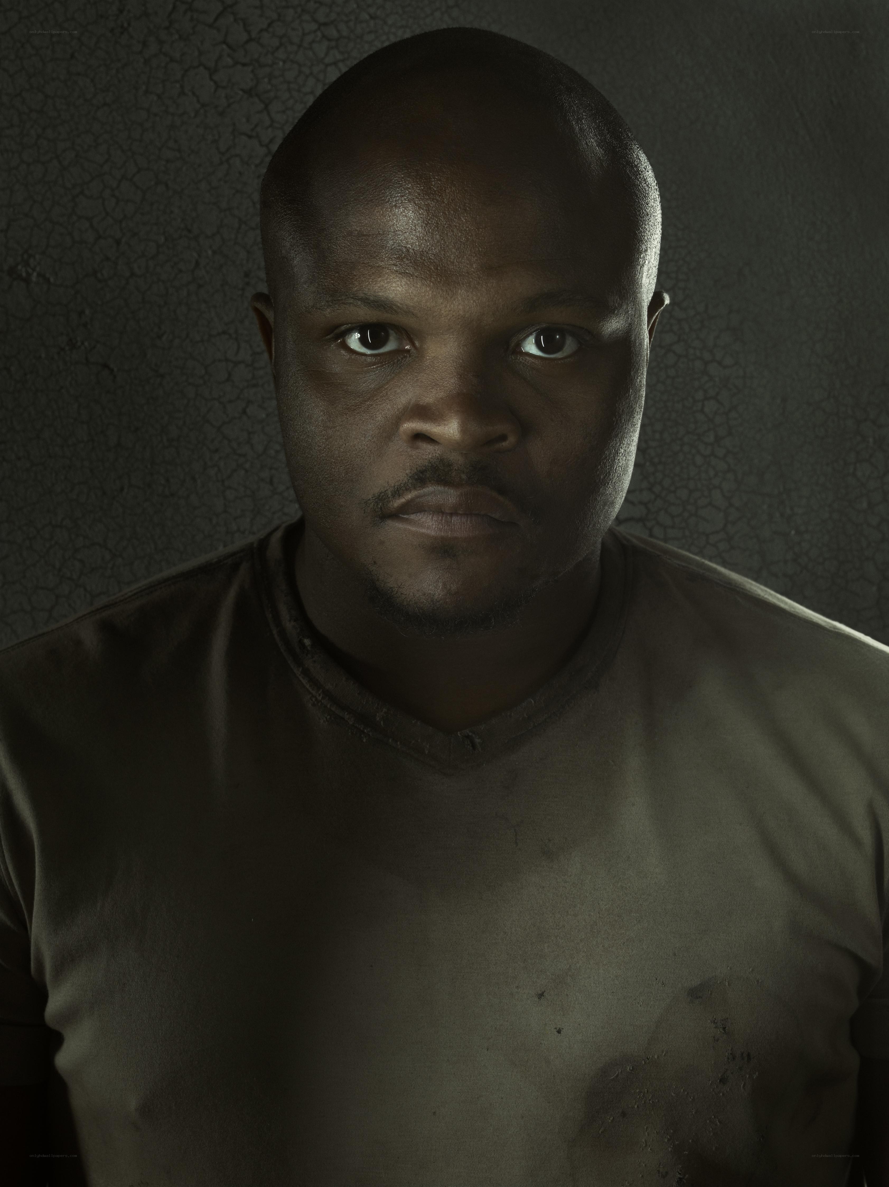 Man in a dark shirt
