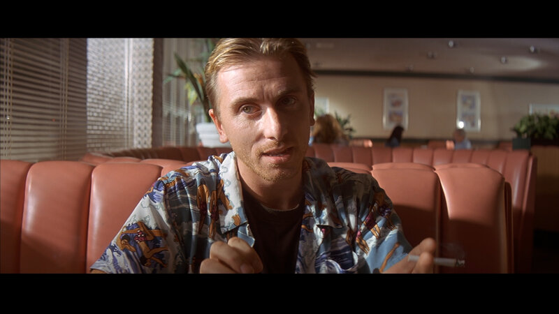 man in a diner