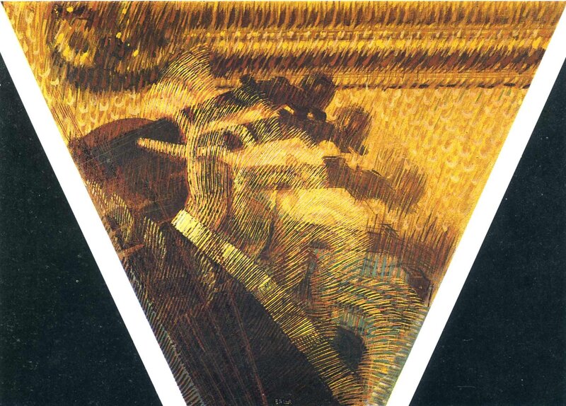 Man in a Field — Yellow