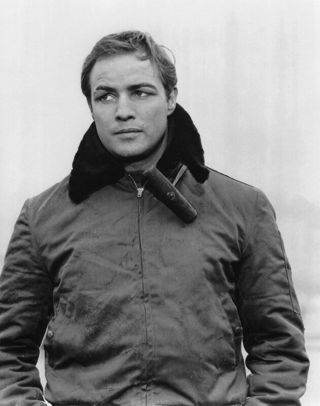 man in a flight jacket