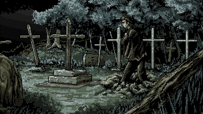 Man in a Graveyard
