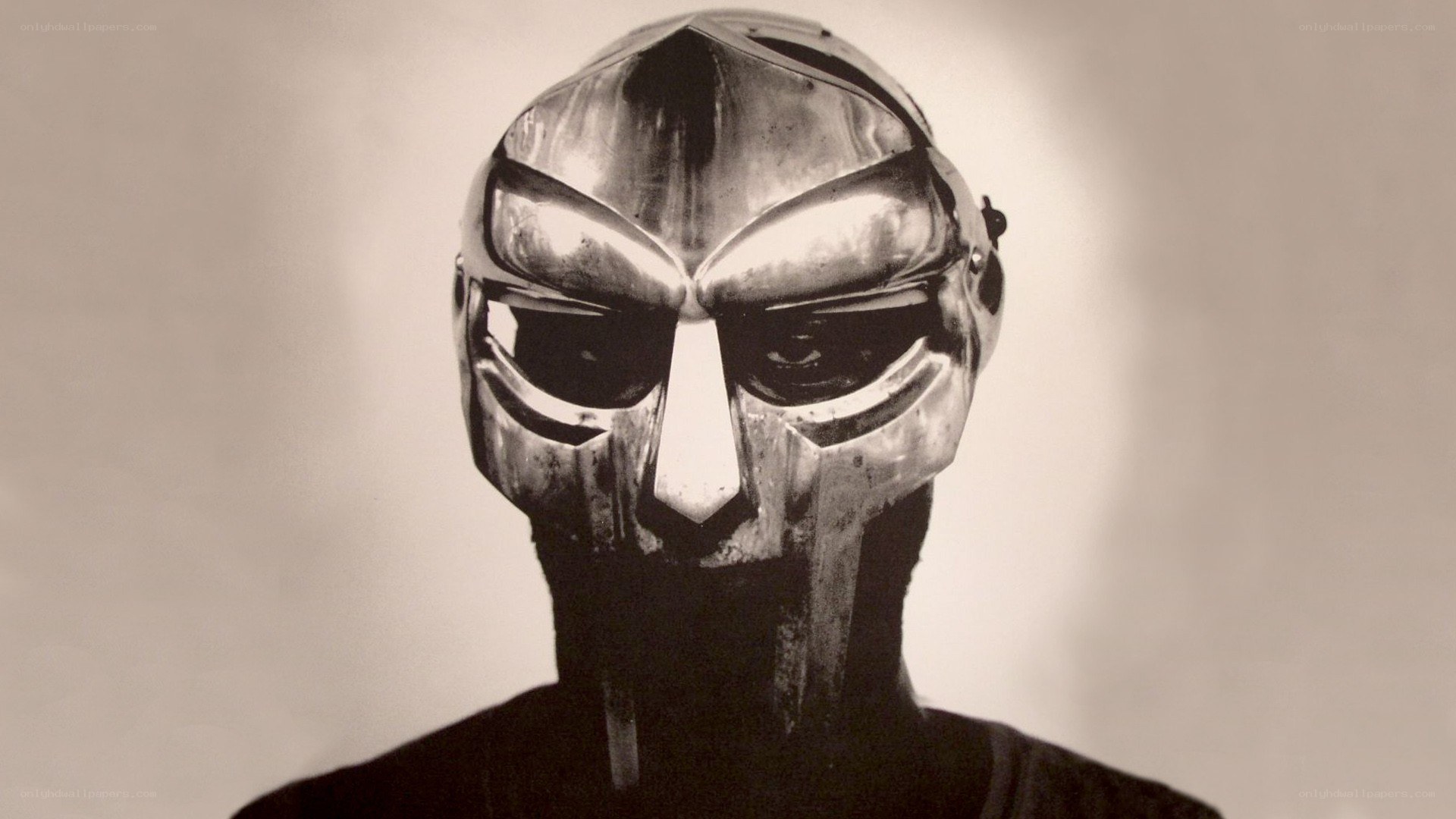 Man in a metallic mask