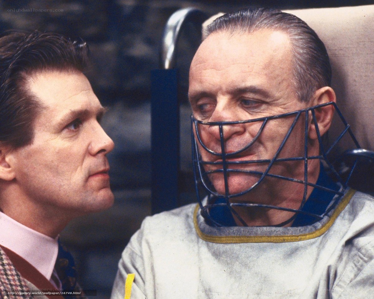 Man in a restraint mask