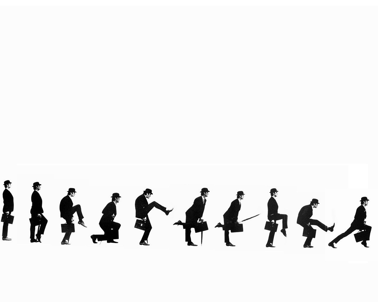 Man in a suit walking sequence