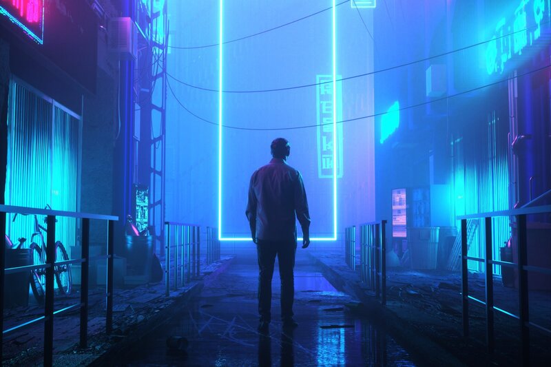 Man in Alleyway