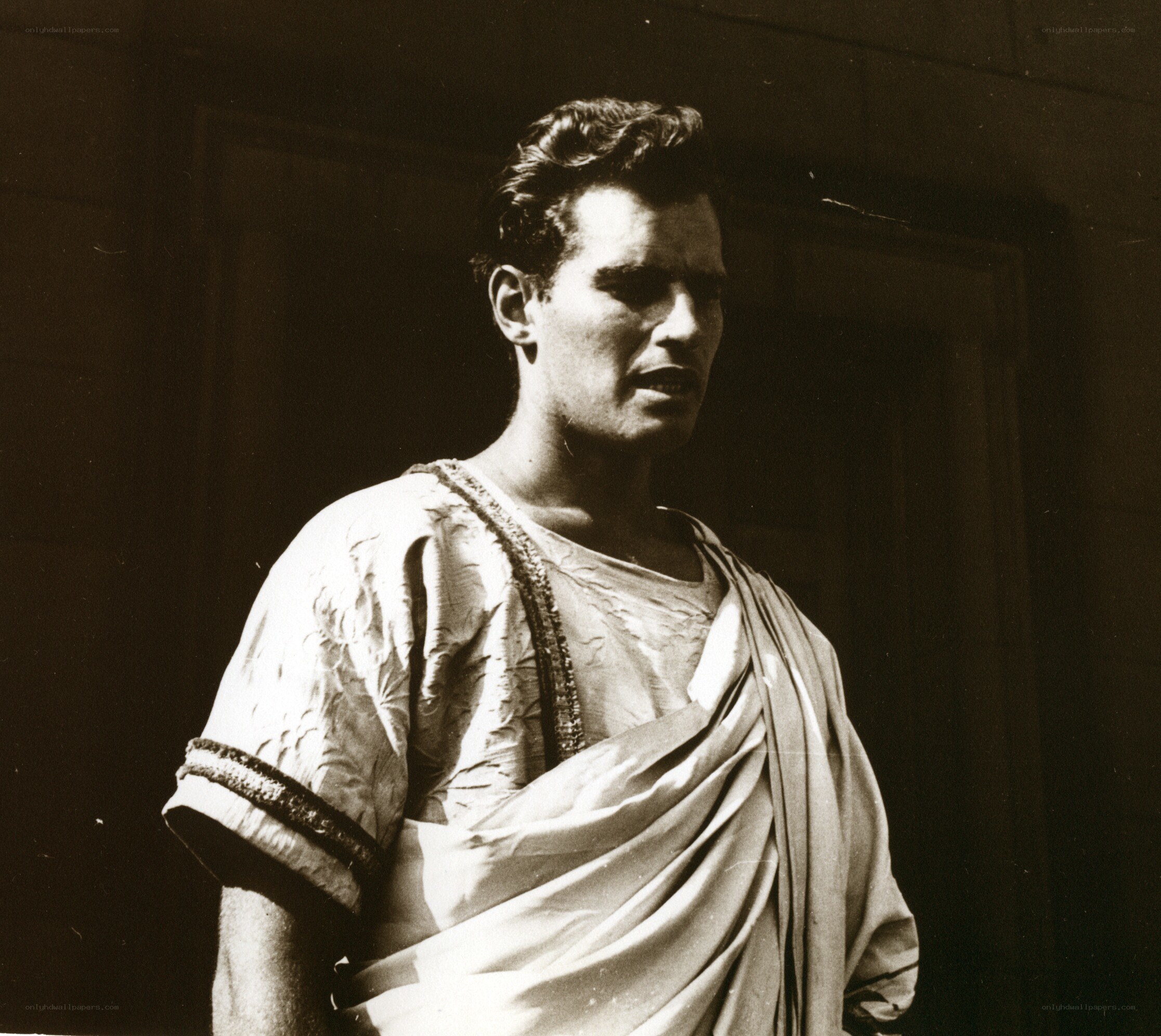 man in ancient roman attire