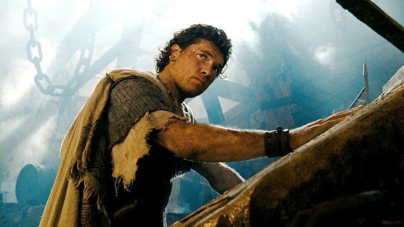 man in ancient setting