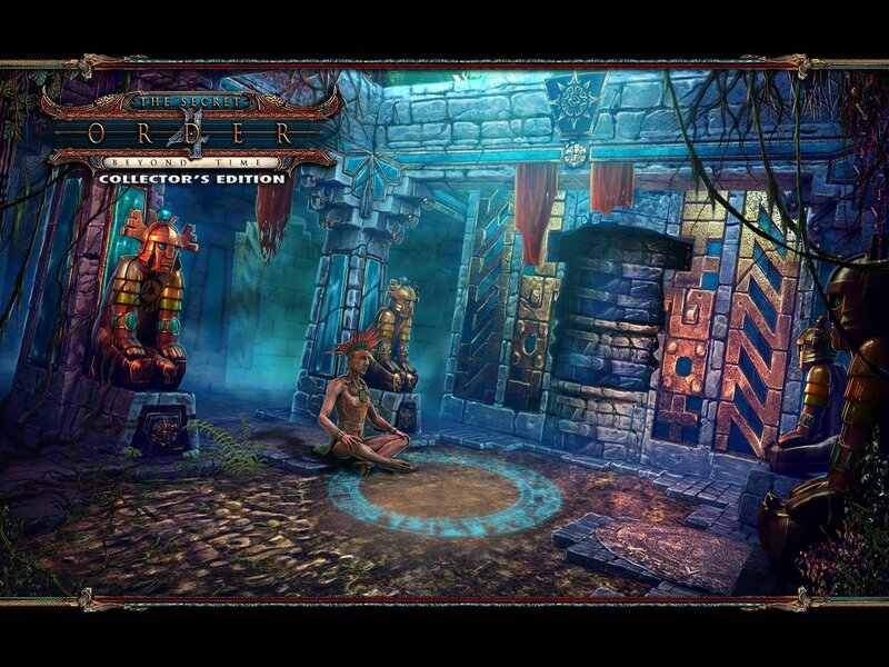 Man in Ancient Temple