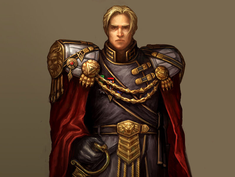 Man in Armor and Red Cape