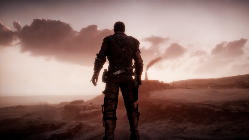 Man in Armor — Brown, Dramatic, Sunset