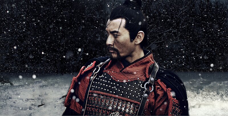 Man in Armor in Snow