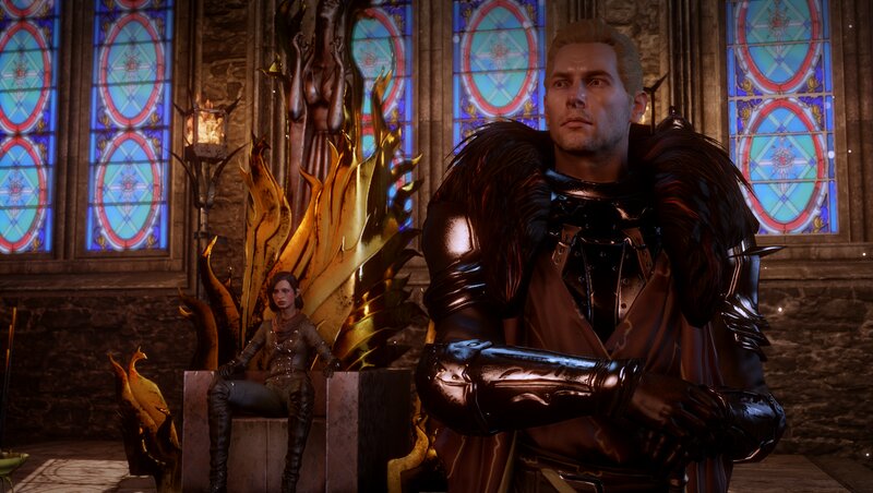 Man in Armor Sitting — Brown