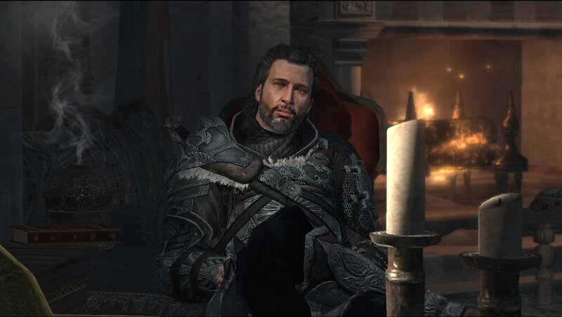 Man in Armor Sitting