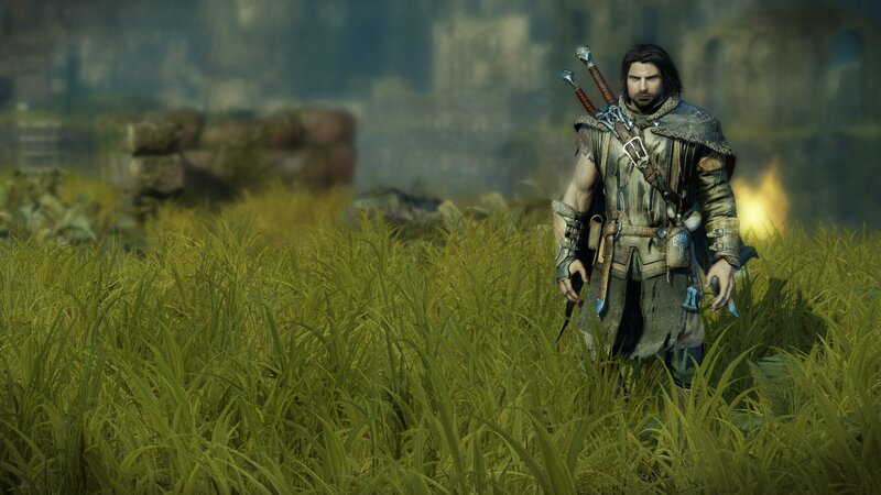 Man in Armor Standing — Green