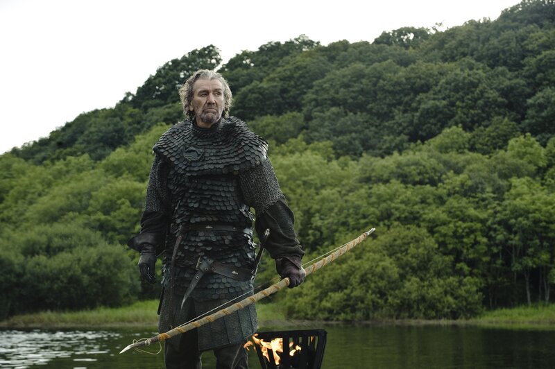 man in armor with bow