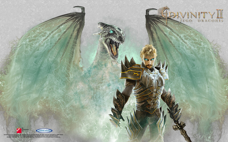 Man in Armor with Dragon — Green