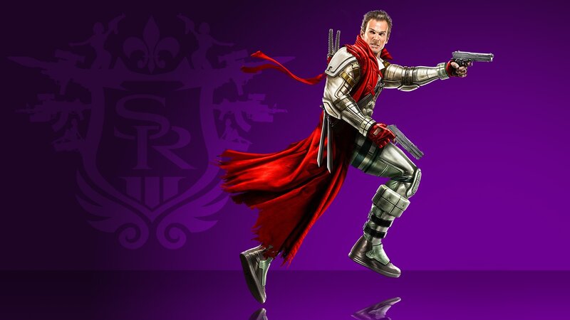 Man in Armor with Red Cape