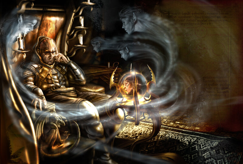 Man in Armor with Spirits