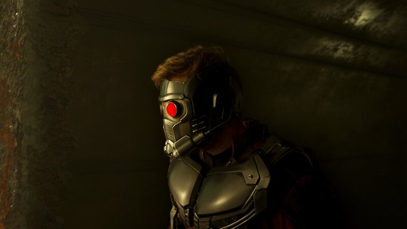 Man in Armored Suit — Black, Dramatic