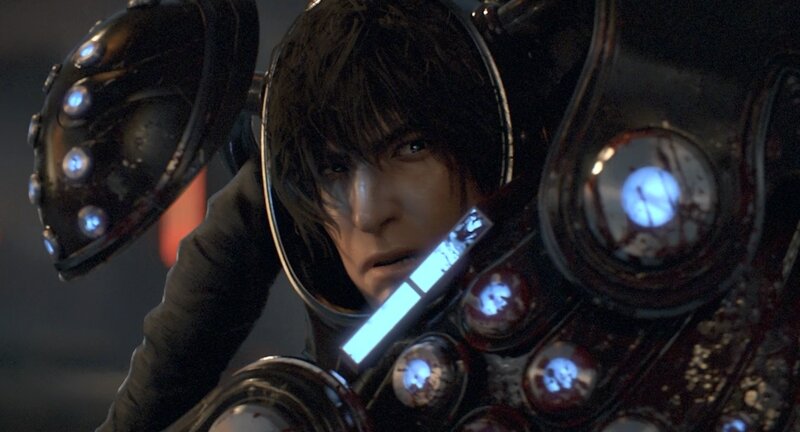 Man in Armored Suit — Black
